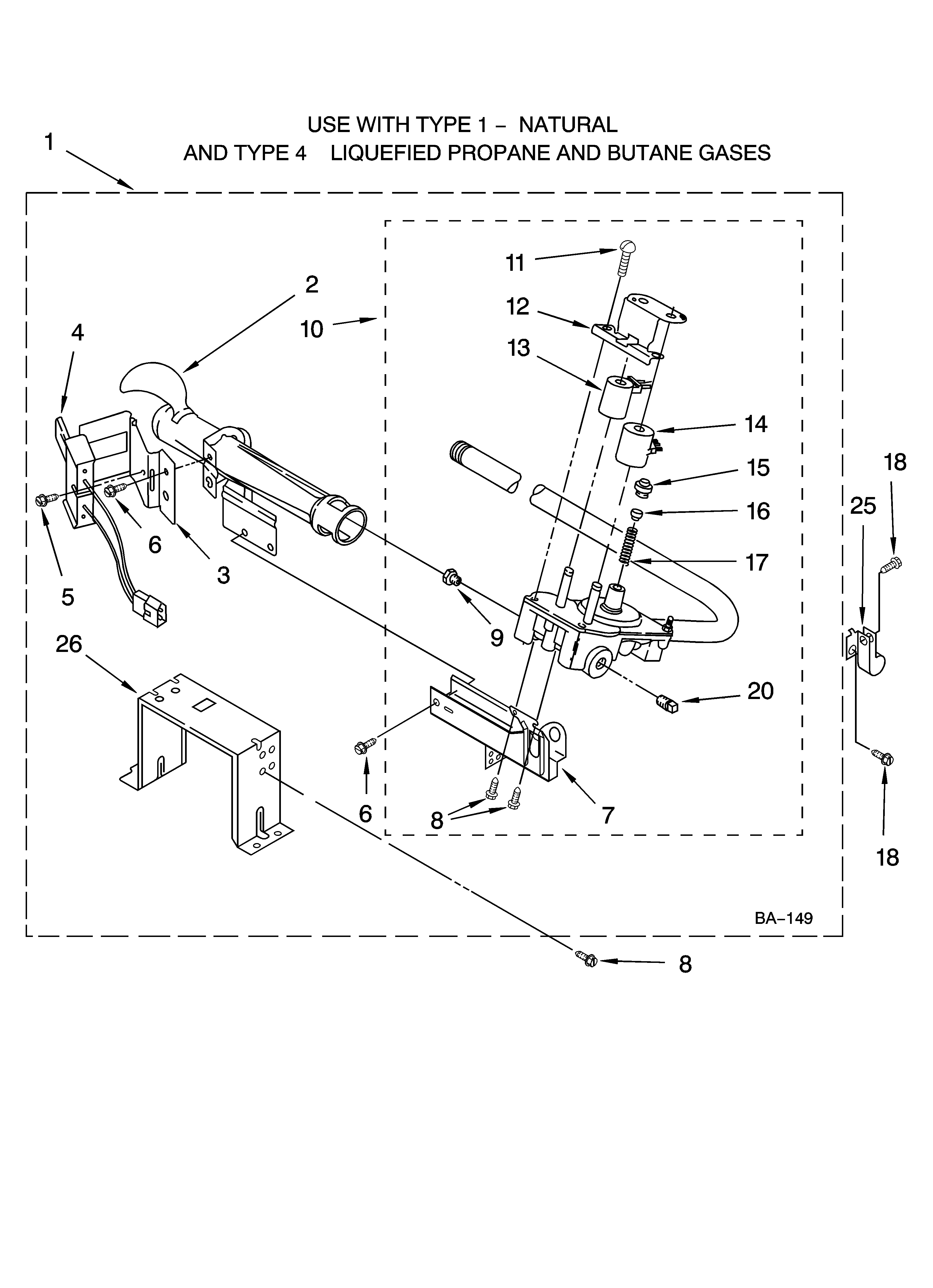 Kenmore 11074982301 8318276 burner assembly diagram