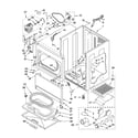 Kenmore 11074996301 cabinet parts diagram