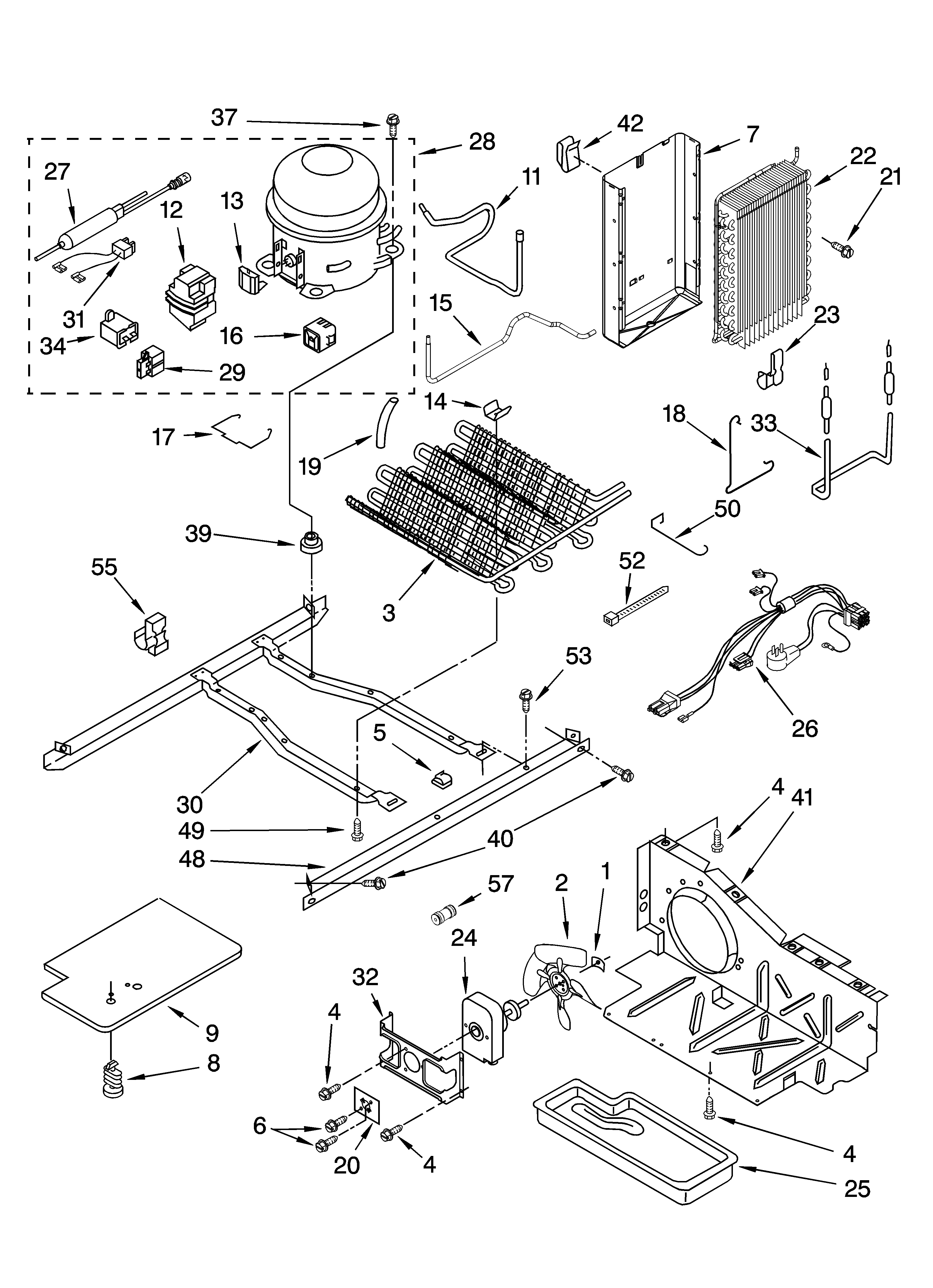 Kenmore 10658012400 unit parts diagram
