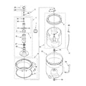 Kenmore 11015952401 agitator, basket and tub parts diagram