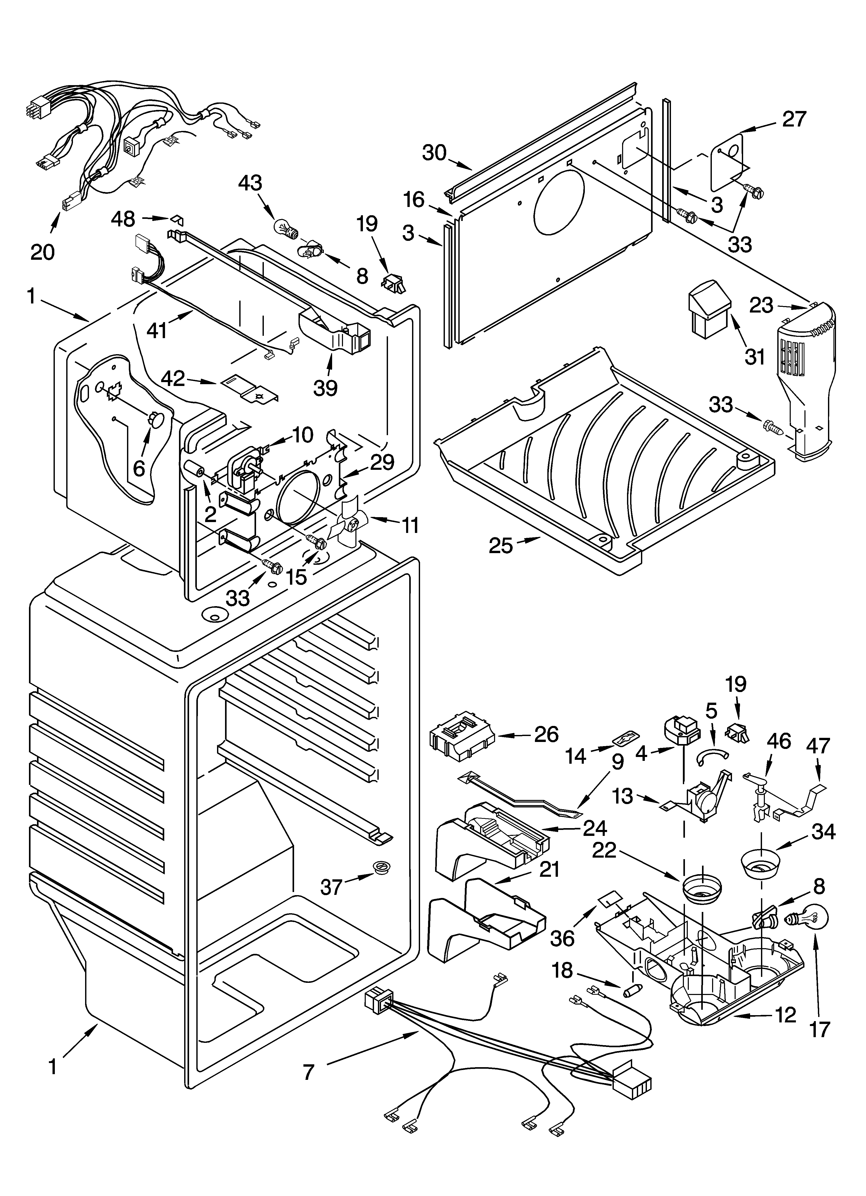 Kenmore 10677292790 liner parts diagram