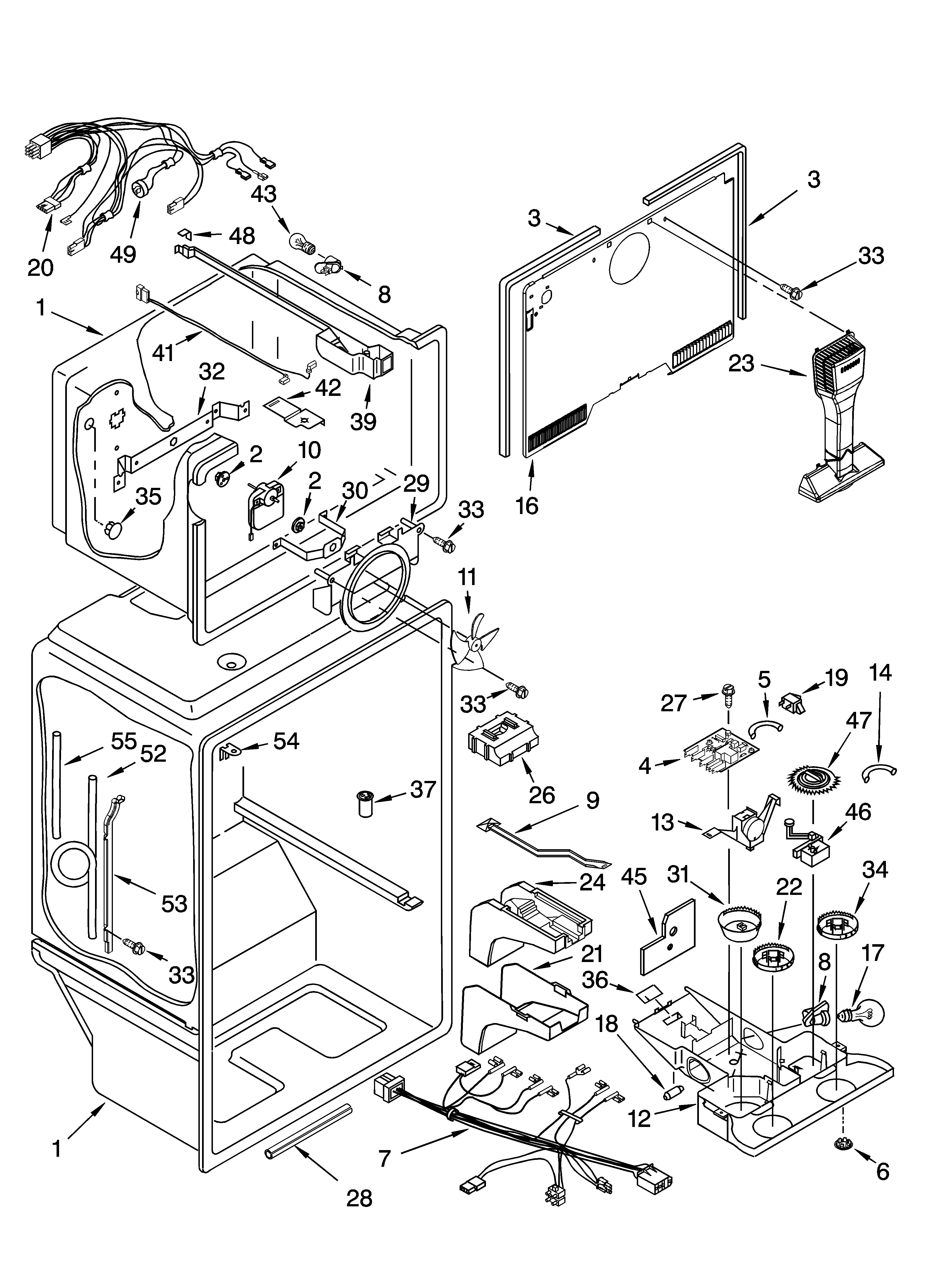 Kenmore 10675246400 liner parts diagram