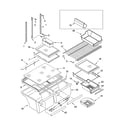 Kenmore 10675244400 shelf parts diagram