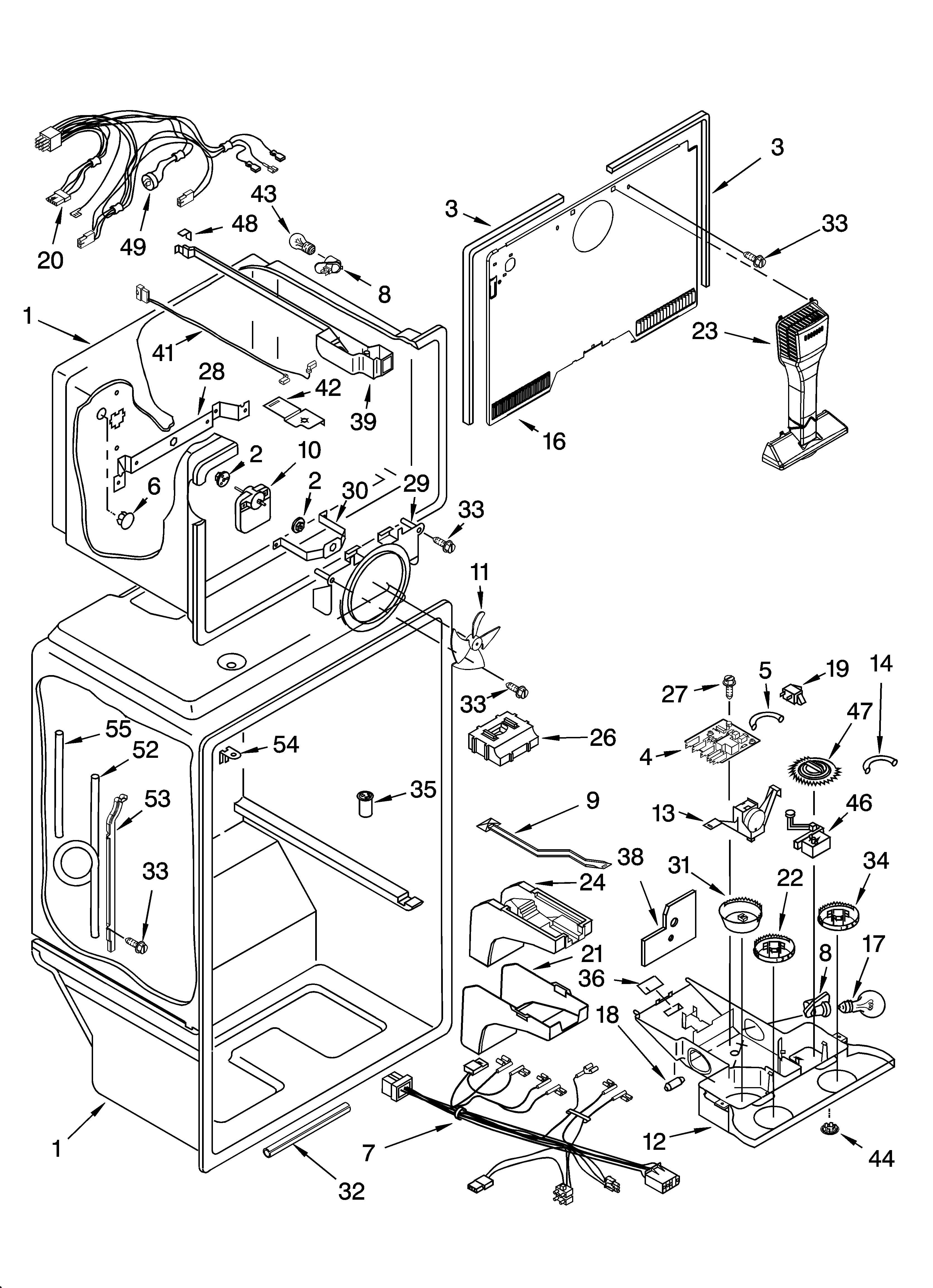 Kenmore 10675946400 liner parts diagram