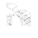 Kenmore 11084182401 top and console parts, optional parts (not included) diagram