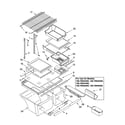 Kenmore 10676949400 shelf parts diagram