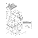 Kenmore 10664264401 shelf parts diagram