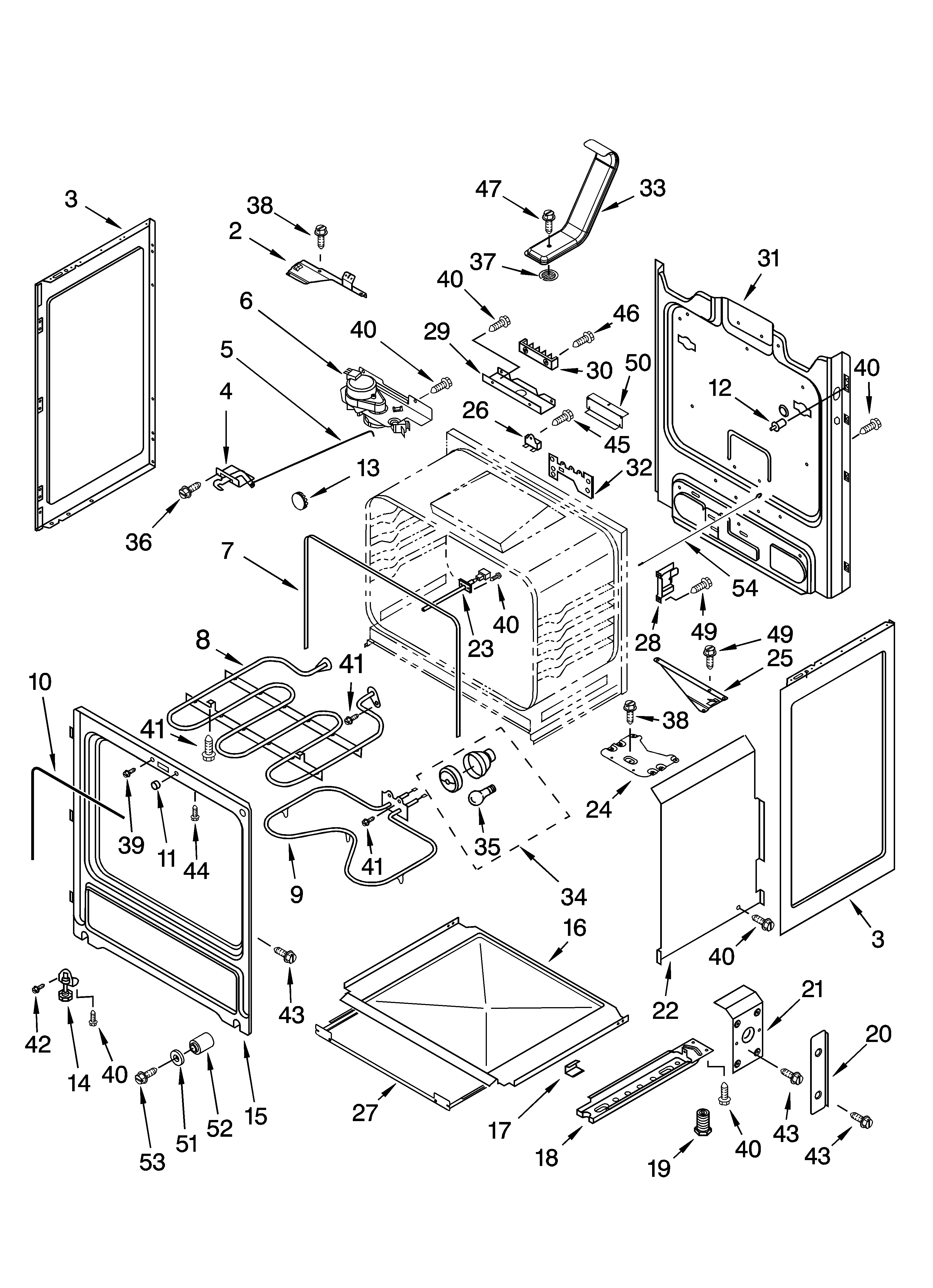 Kenmore 66592179301 chassis parts diagram