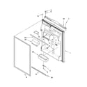 Kenmore Elite 10674916401 refrigerator door parts diagram