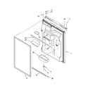 Kenmore Elite 10674902401 refrigerator door parts diagram