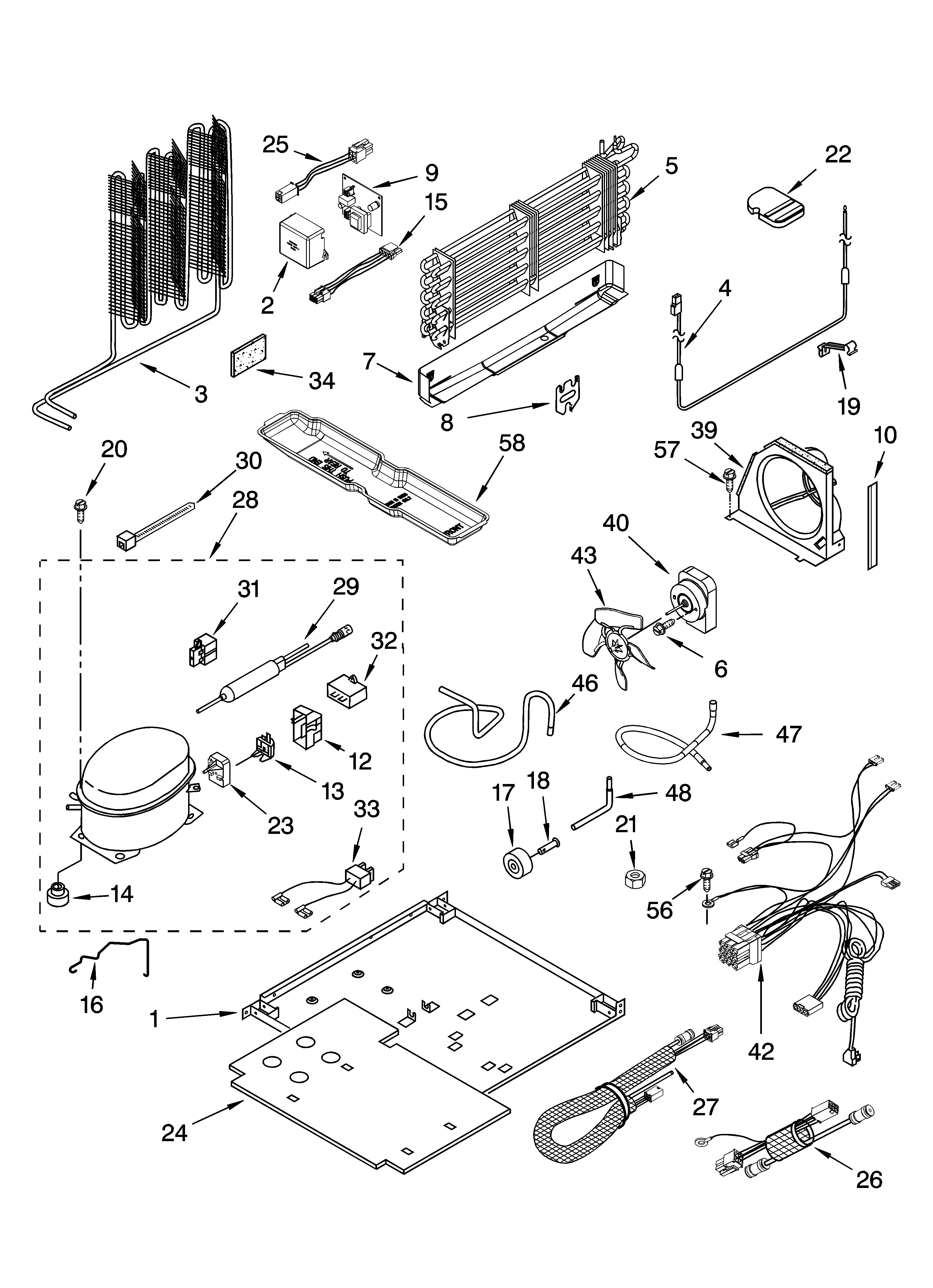 Kenmore Elite 10674916401 unit parts diagram