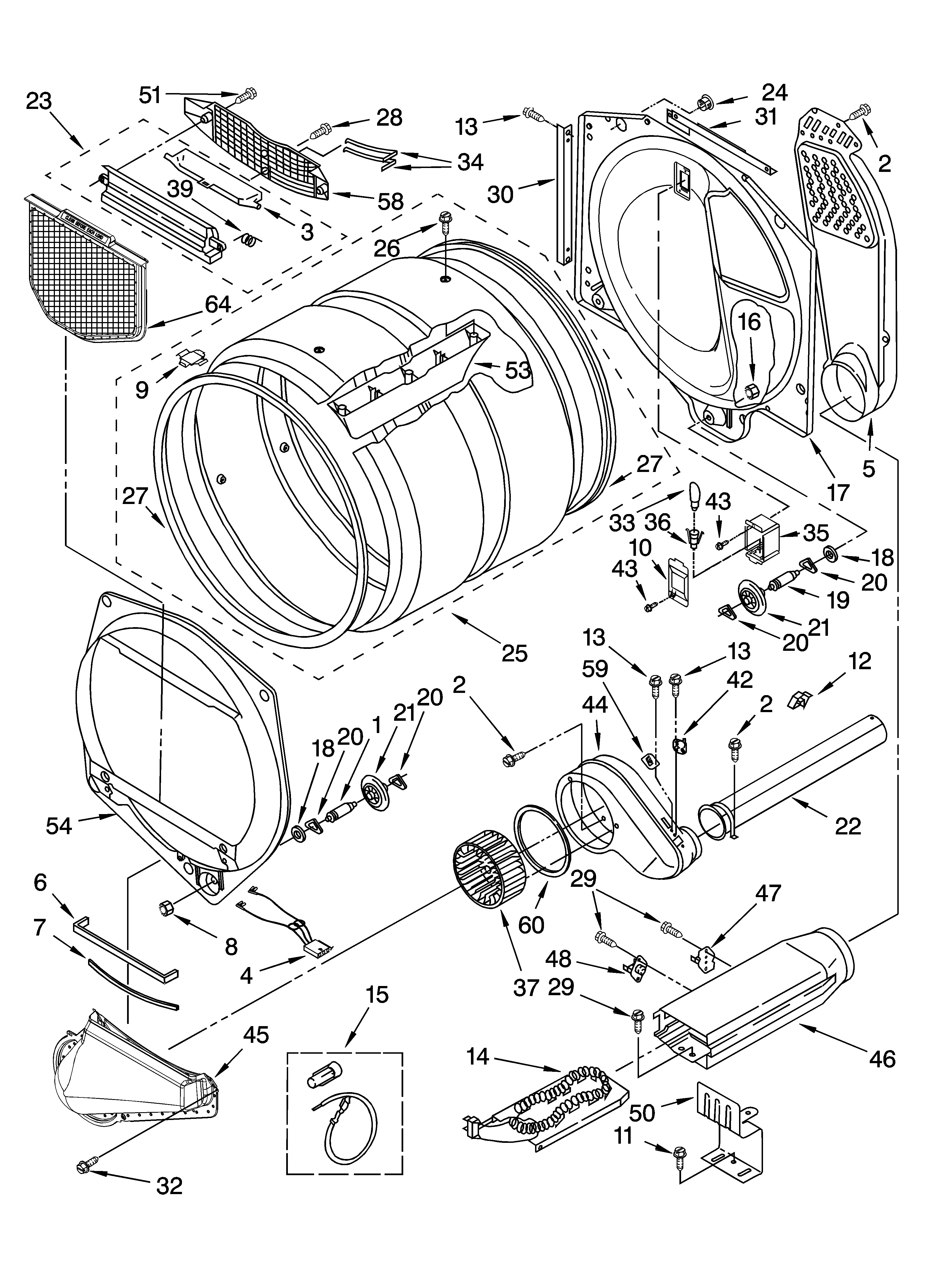 Kenmore 11085091400 bulkhead parts diagram