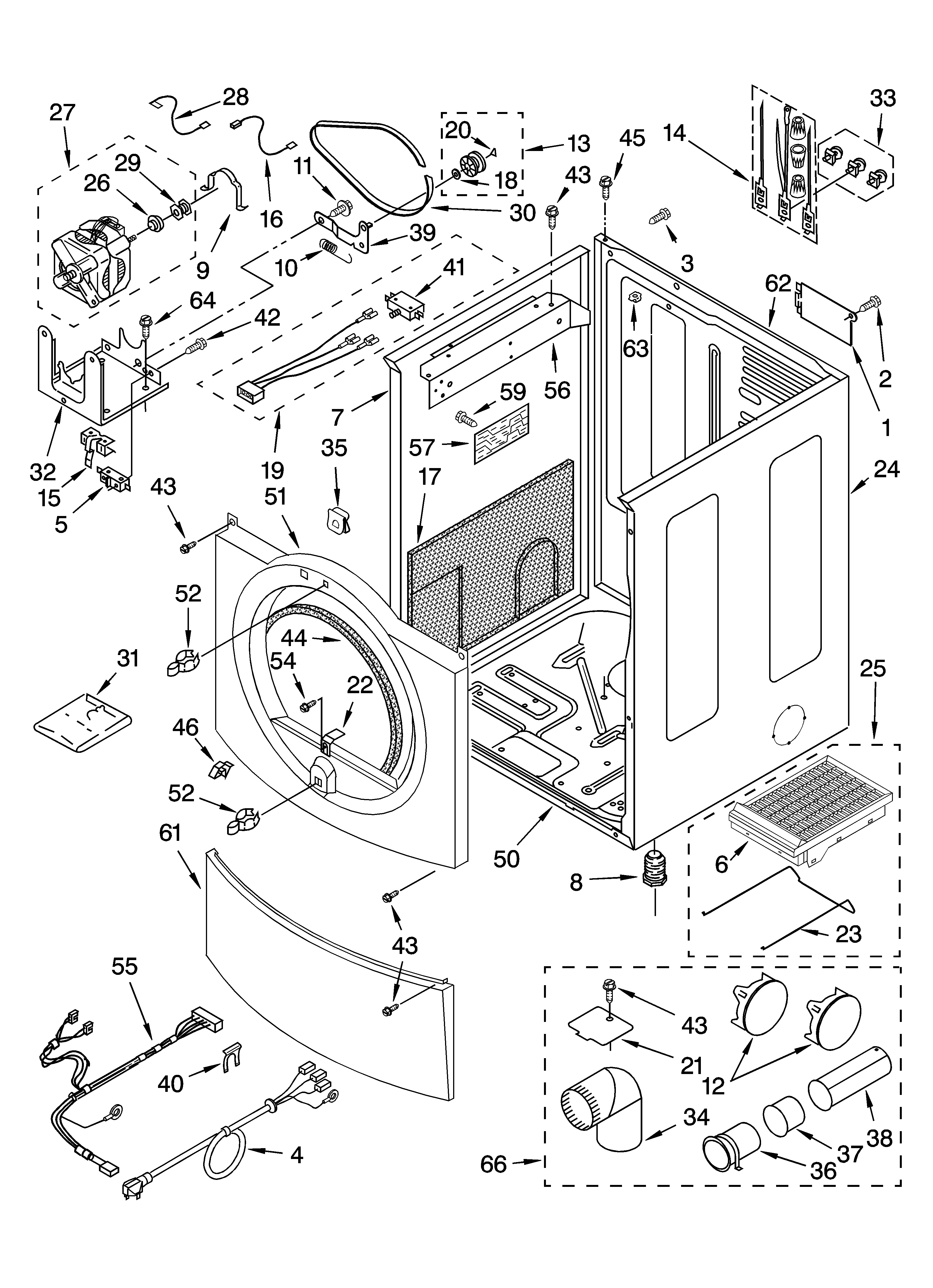 Sears Canada 110C85087400 cabinet parts diagram