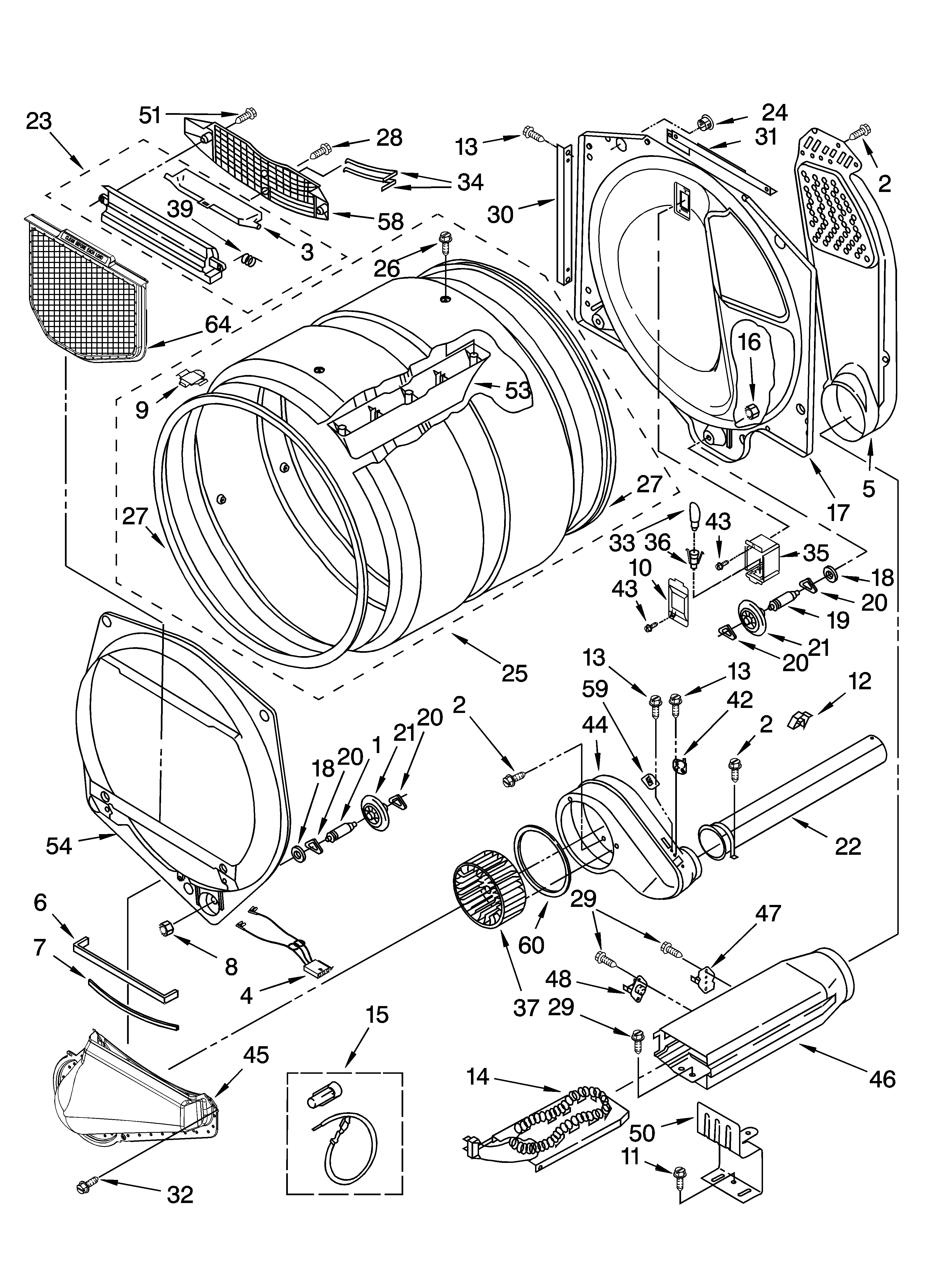 Sears Canada 110C85087400 bulkhead parts diagram