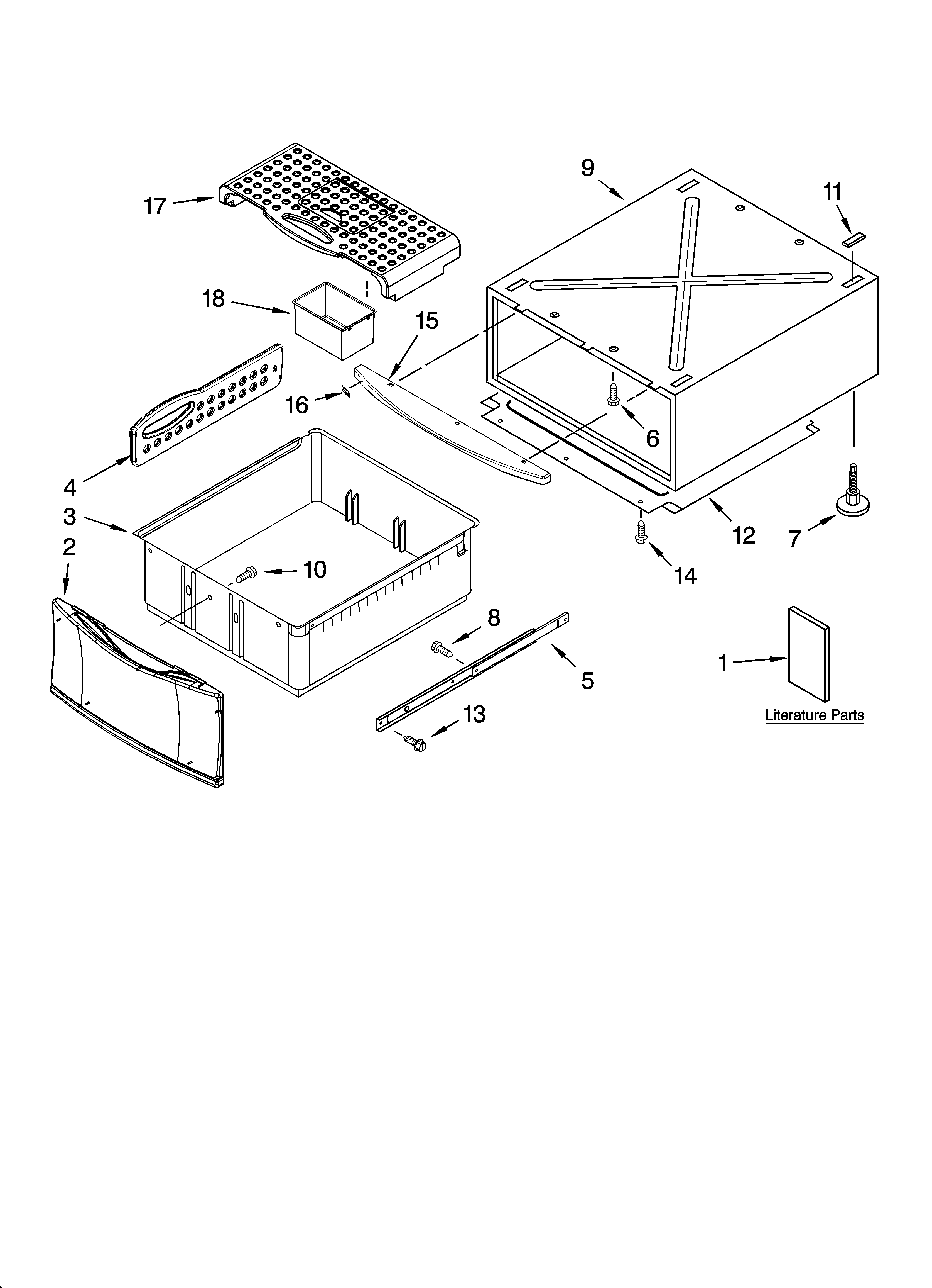 Sears Canada 110C85087400 pedestal parts (not included) (15 1/2`` pedestals only diagram
