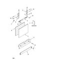Kenmore 66517352301 door and panel parts diagram
