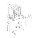 Kenmore 66517352301 tub and frame parts diagram