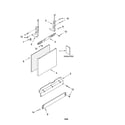 Kenmore 66517023401 door and panel parts diagram