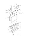 Kenmore 66517039400 door and panel parts diagram