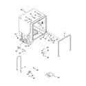 Kenmore 66517039400 tub and frame parts diagram