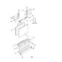 Kenmore 66516033401 door and panel parts diagram