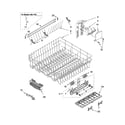 Kenmore 66516033401 upper rack and track parts diagram