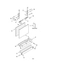 Kenmore 66517363301 door and panel parts diagram