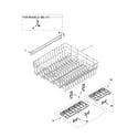 Kenmore 66517362301 upper rack and track parts diagram