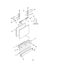Kenmore 66517372300 door and panel parts diagram