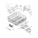 Kenmore 66517372300 upper rack and track parts diagram