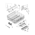 Kenmore 66517372301 upper rack and track parts diagram