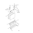 Kenmore 66516534200 door and panel parts diagram