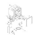 Kenmore 66516534200 tub and frame parts diagram