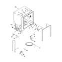 Kenmore 66517539202 tub and frame parts diagram