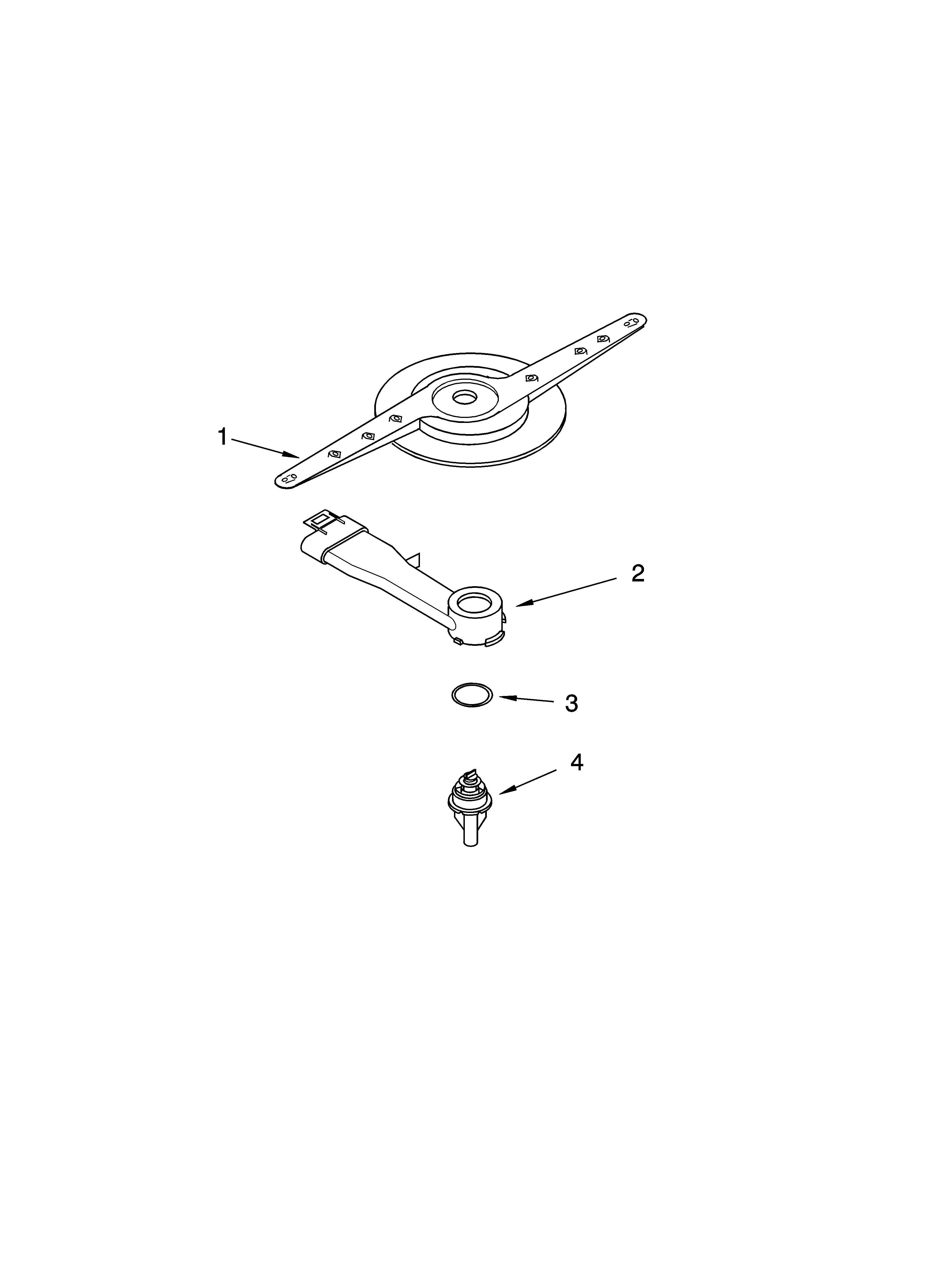 Kenmore 66516589201 lower washarm parts diagram
