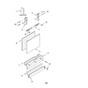 Kenmore 66517584202 door and panel parts diagram