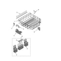 Kenmore 66517584202 lower rack parts diagram