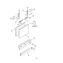 Kenmore 66517602301 door and panel parts diagram