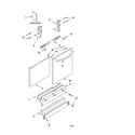 Kenmore 66517699200 door and panel parts diagram