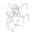 Kenmore 66516972200 tub and frame parts diagram