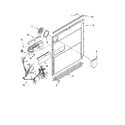 Kenmore 66516982200 door and latch parts diagram