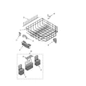 Kenmore 66516982200 lower rack parts diagram