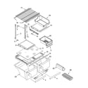 Kenmore 10674249401 shelf parts diagram