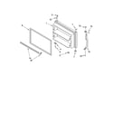 Kenmore 10674933401 freezer door parts diagram