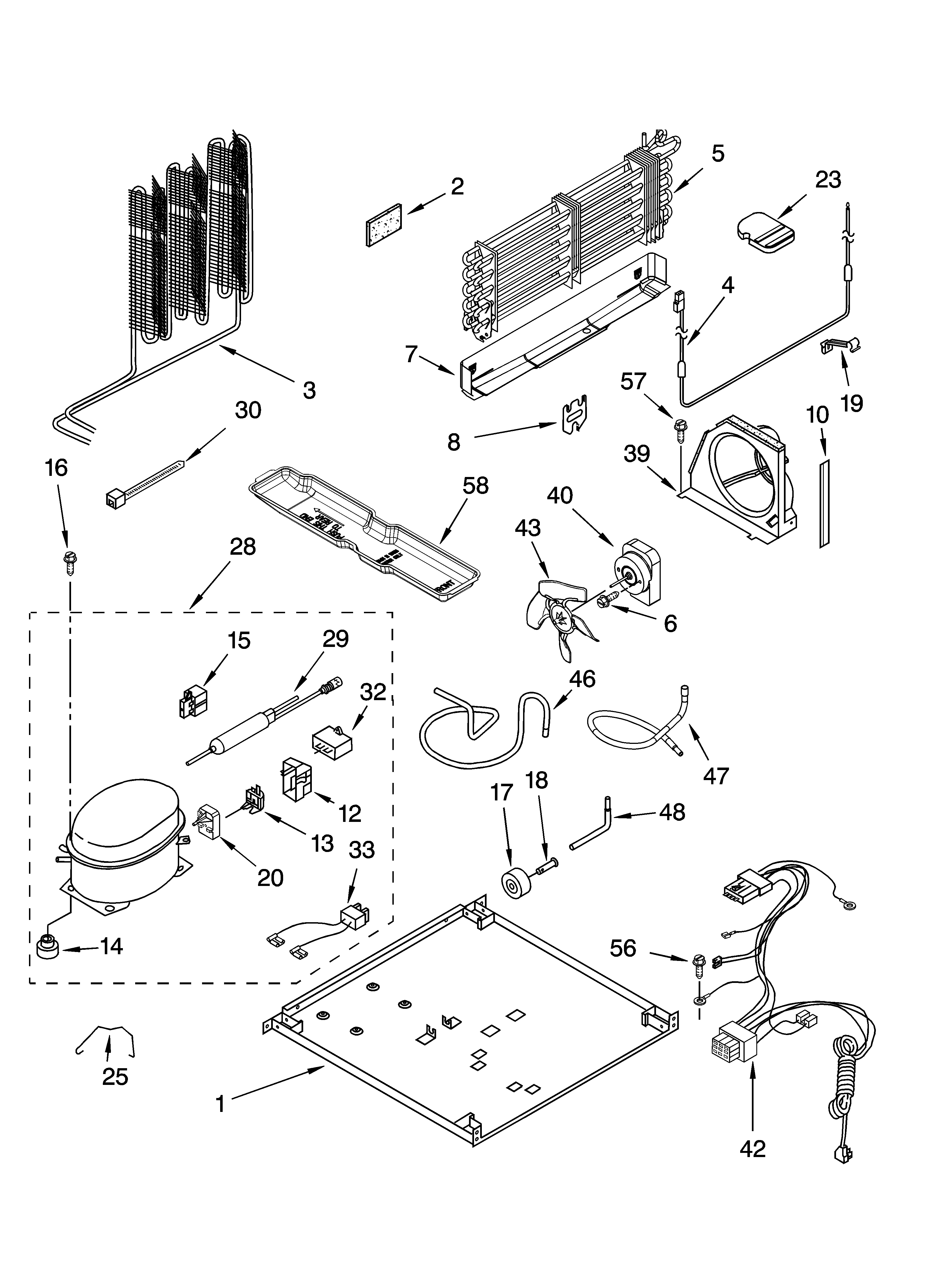 Kenmore 10674943401 unit parts diagram