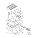Kenmore 10664962401 shelf parts diagram