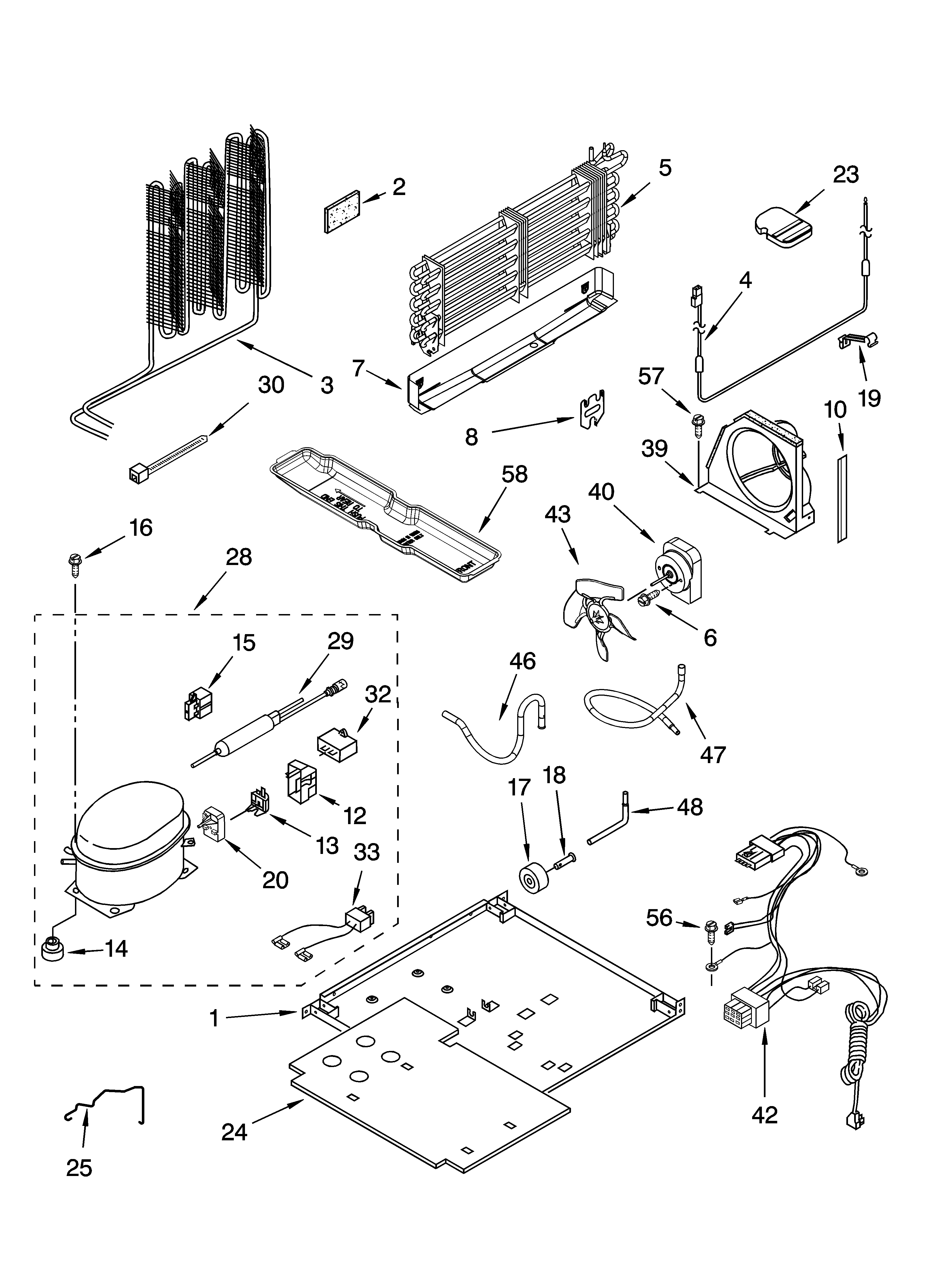 Kenmore 10674969401 unit parts diagram