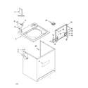 Kenmore Elite 11026922500 top and cabinet parts diagram