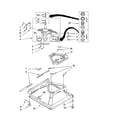 Kenmore Elite 11026922500 machine base parts diagram