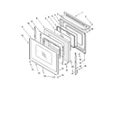 Kenmore 66572172301 door parts diagram